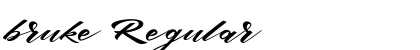bruke Regular Font Preview