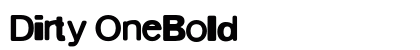 Dirty OneBold preview