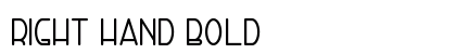 Right Hand Bold Font Preview