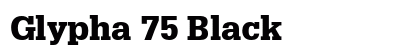 Glypha 75 Black font free download