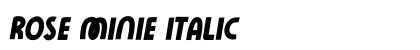 Rose Minie Italic preview Rose Minie Italic preview