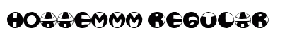 HOAAEMMM Regular Font Preview
