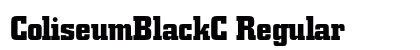 ColiseumBlackC Regular Font Preview