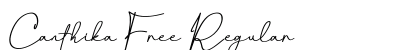 Canthika Free Regular Font Preview