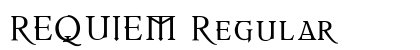 REQUIEM Regular Font Preview