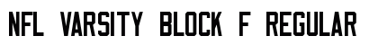NFL Varsity Block F Regular Font Preview