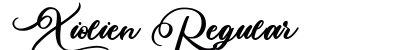 Xiolien Regular Font Preview Xiolien Regular Font Preview