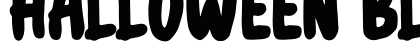 halloween black Regular Font Preview