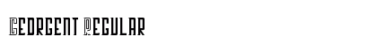Georgent Regular Font Preview