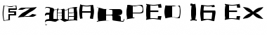 FZ WARPED 16 EX Normal Font