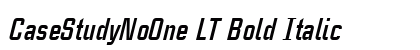 CaseStudyNoOne LT Bold Italic preview