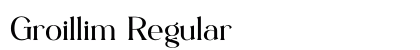 Groillim Regular preview