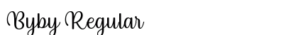 Byby Regular (OpenType) Font Preview Byby Regular (OpenType) Font Preview