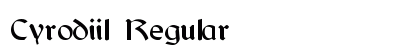 Cyrodiil Regular (OpenType) Font Preview Cyrodiil Regular (OpenType) Font Preview
