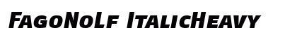 FagoNoLf ItalicHeavy preview