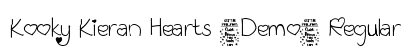 Kooky Kieran Hearts (Demo) Regular Font Preview