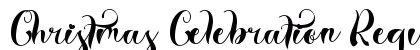 Christmas Celebration Regular Font Preview