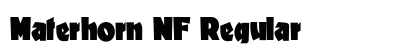 Materhorn NF Regular Font Preview