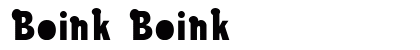 Boink Boink Font Preview