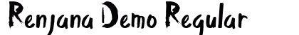 Renjana Demo Regular preview Renjana Demo Regular preview
