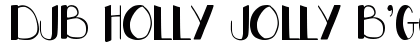 DJB HOLLY JOLLY B'GOLLY Regular Font Preview