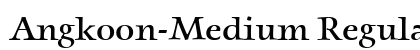 Angkoon-Medium Regular preview Angkoon-Medium Regular preview