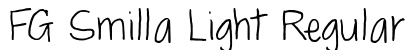 FG Smilla Light Regular Font Preview