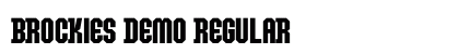 Brockies Demo Regular Font Preview
