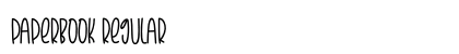 Paperbook Regular (OpenType) Font Preview Paperbook Regular (OpenType) Font Preview