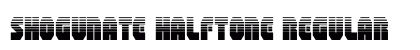 Shogunate Halftone Regular Font Preview