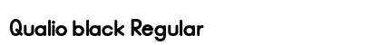 Qualio black Regular Font Qualio black Regular Font Preview