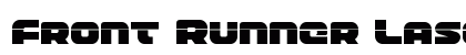 Front Runner Laser Regular Font Preview