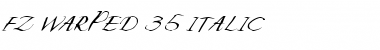 Download FZ WARPED 35 ITALIC Font