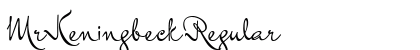 Mr Keningbeck Regular Font Preview