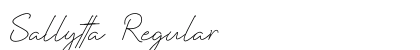Sallytta Regular (OpenType) Font Preview