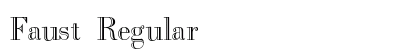 Faust Regular Font Preview