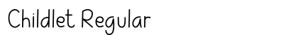 Childlet Regular Font Preview