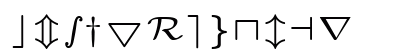 cmsy5 Regular Font Preview