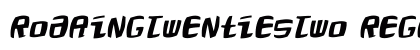 RoaringTwentiesTwo Regular Font Preview