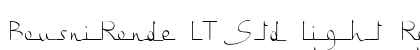BousniRonde LT Std Light Regular Font Preview