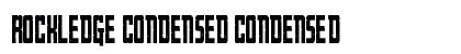 Rockledge Condensed Condensed Font Preview