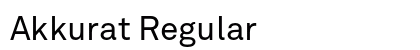 Akkurat Regular Font Akkurat Regular Font Preview
