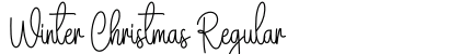 Winter Christmas Regular Font Preview