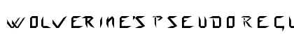 Wolverine's Pseudo Regular Font Preview