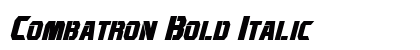 Combatron Bold Italic preview Combatron Bold Italic preview