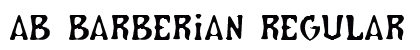 AB Barberian Regular Font Preview