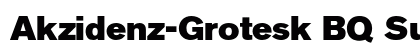 Akzidenz-Grotesk BQ Super Preview