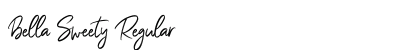 Bella Sweety Regular Font Preview