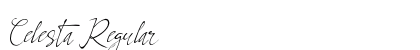 Celesta Regular Font Preview