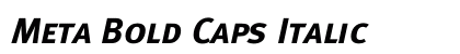 Meta Bold Caps Italic Preview